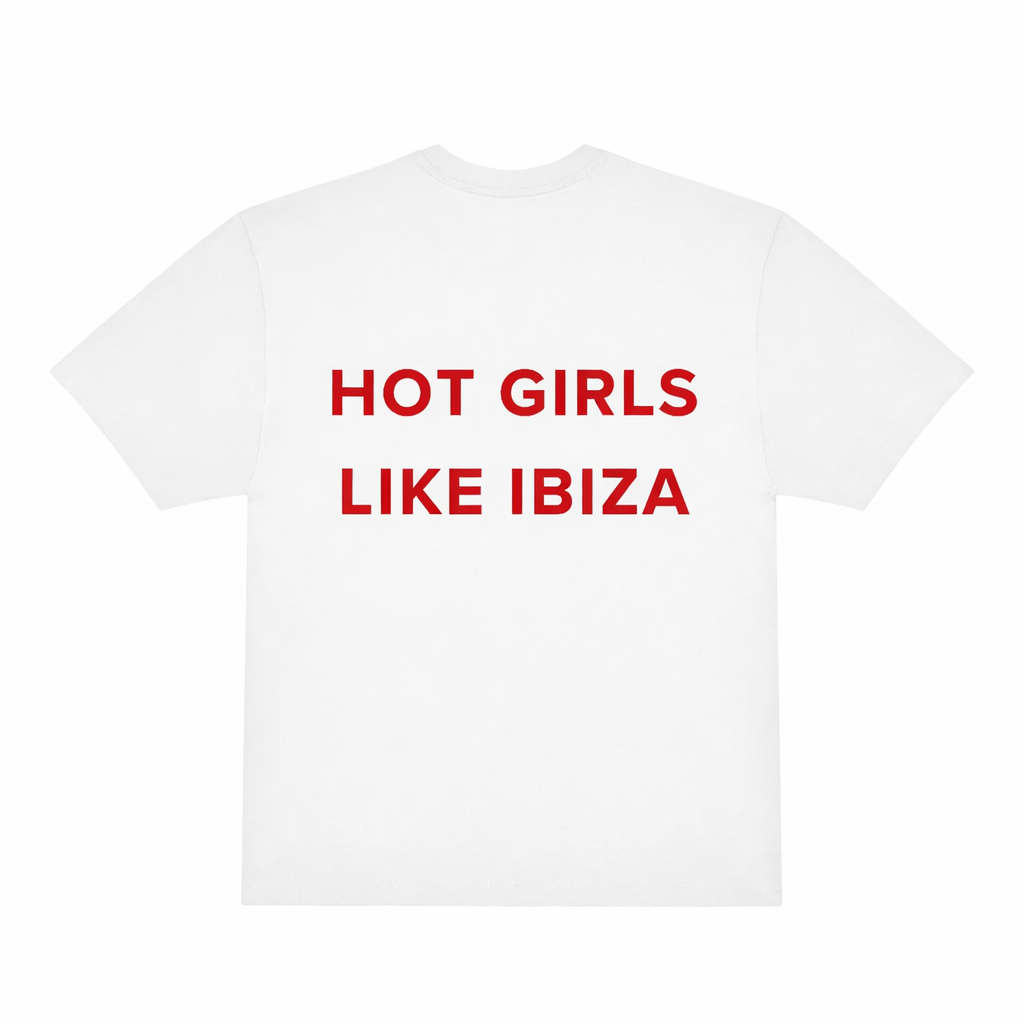T-shirt oversize "HOT GIRLS LIKE IBIZA"