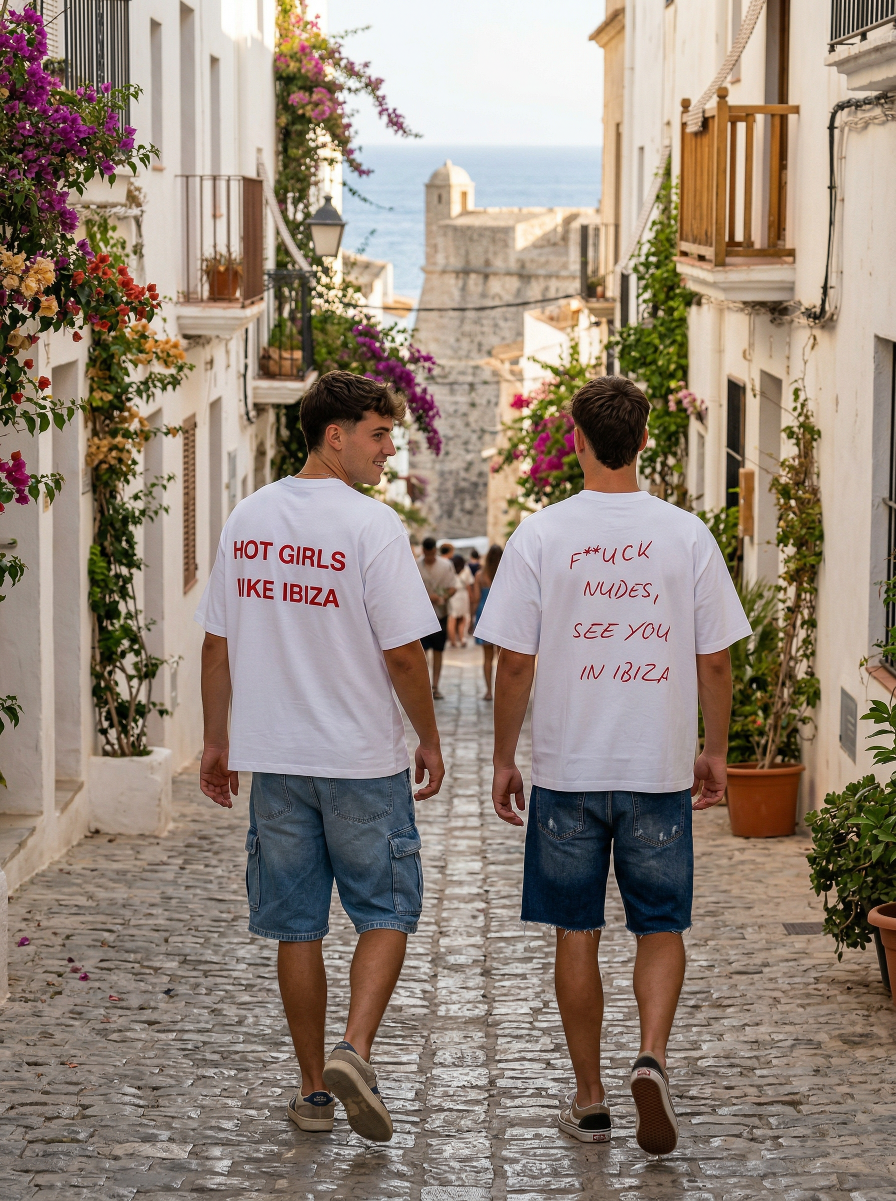 T-shirt oversize "HOT GIRLS LIKE IBIZA"